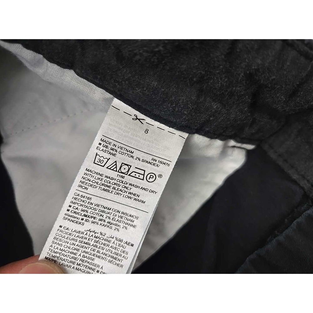 Old Navy Everyday Shorts Womens 8 Black Inseam: 4.5" MidRise Chino Preppy Casual - Picture 4 of 7
